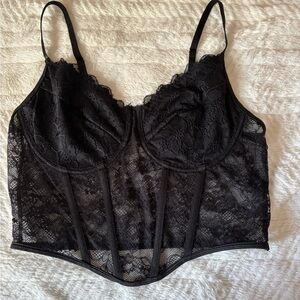 Black Lace Bustier